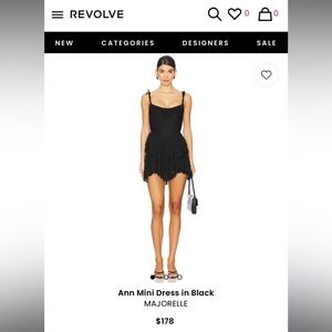 Ann Mini Dress in Black
MAJORELLE